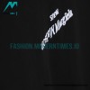 Maison Margiela - Black And White Reversed Letters Embroidered Short Sleeves