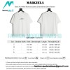 Maison Margiela - Black And White Reversed Letters Embroidered Short Sleeves