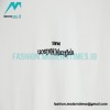 Maison Margiela - Black And White Reversed Letters Embroidered Short Sleeves