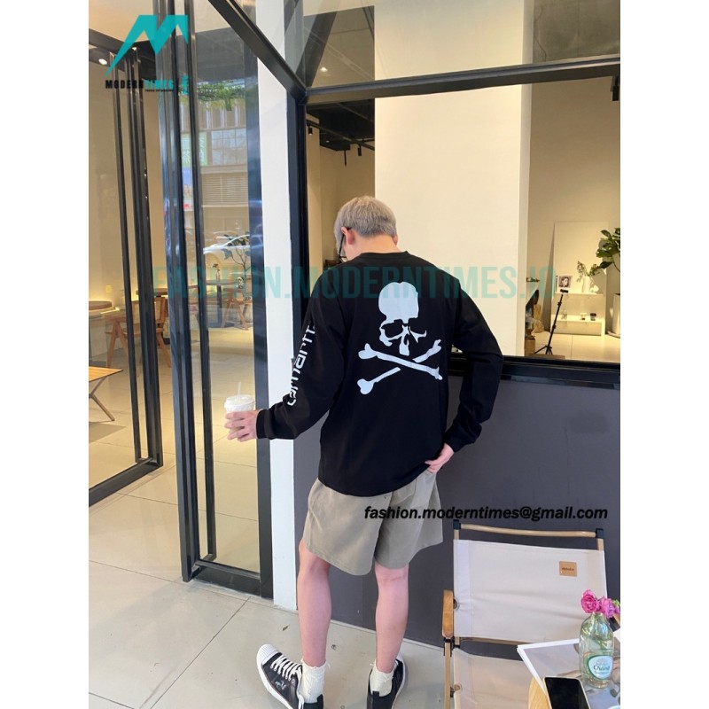 Mastermind Japan - Carhartt Co-branded Skull Long Sleeve T-shirt