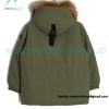 MLB - Chest Embroidered Logo Fur Collar Hooded Down Jacket