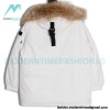 MLB - Chest Embroidered Logo Fur Collar Hooded Down Jacket