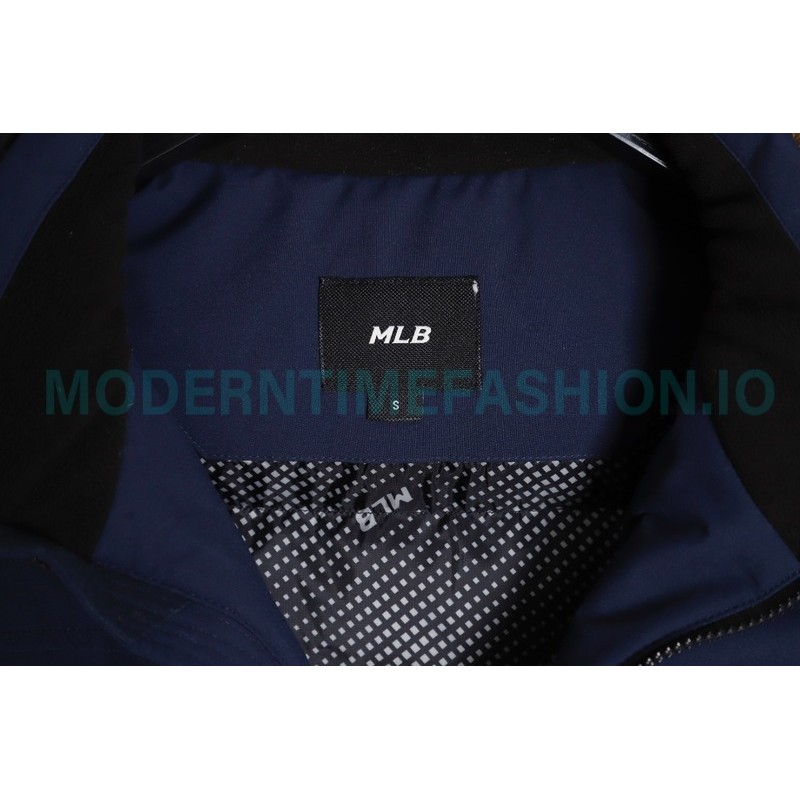 MLB - Chest Embroidered Logo Fur Collar Hooded Down Jacket