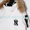 MLB - Chest Embroidered Logo Fur Collar Hooded Down Jacket
