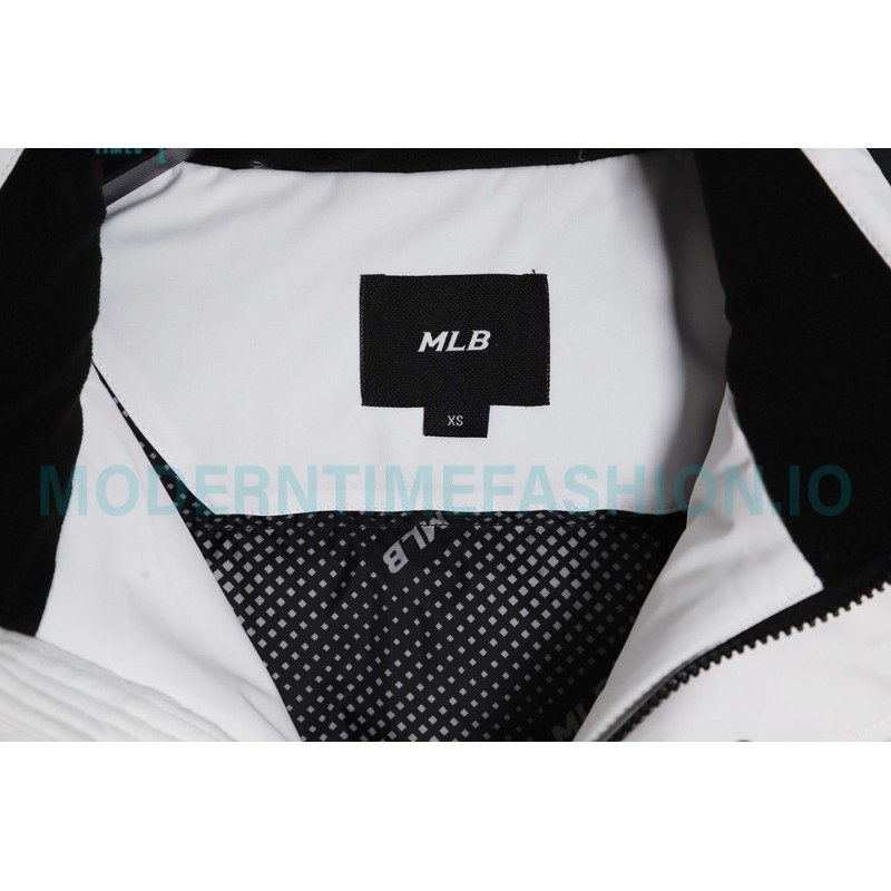 MLB - Chest Embroidered Logo Fur Collar Hooded Down Jacket