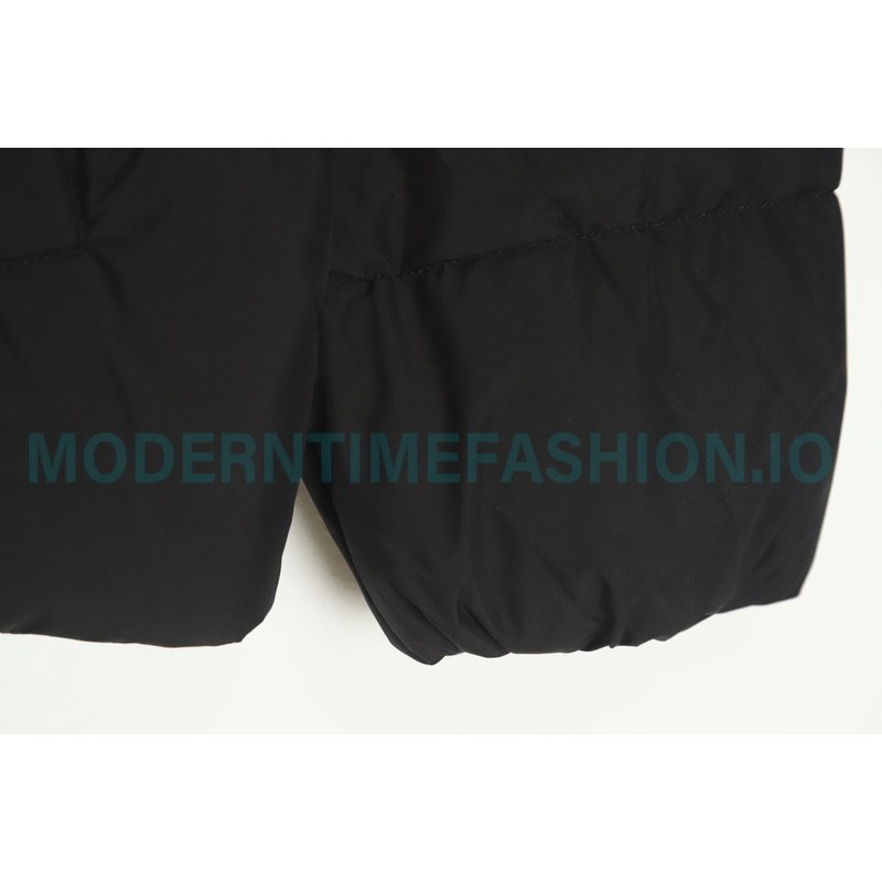 MLB - Button Label Embroidered Short Thickened Down Jacket