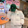 MLB - Button Label Embroidered Short Thickened Down Jacket
