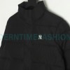 MLB - Button Label Embroidered Short Thickened Down Jacket