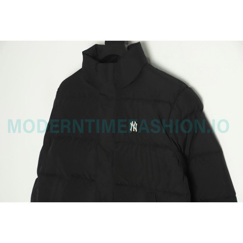 MLB - Button Label Embroidered Short Thickened Down Jacket