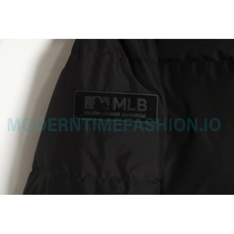 MLB - Button Small Embroidered Logo Long Down Jacket
