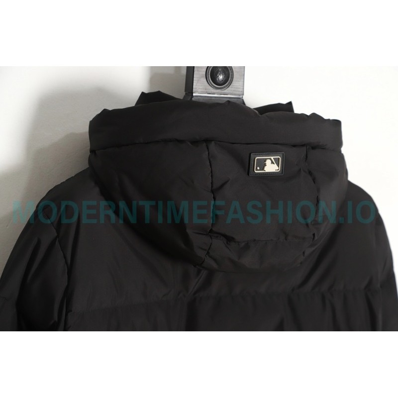 MLB - Button Small Embroidered Logo Long Down Jacket
