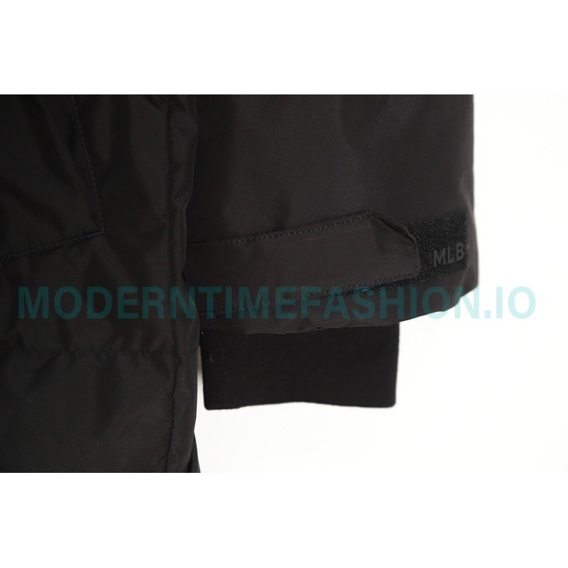 MLB - Button Small Embroidered Logo Long Down Jacket