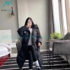 MLB - Button Small Embroidered Logo Long Down Jacket