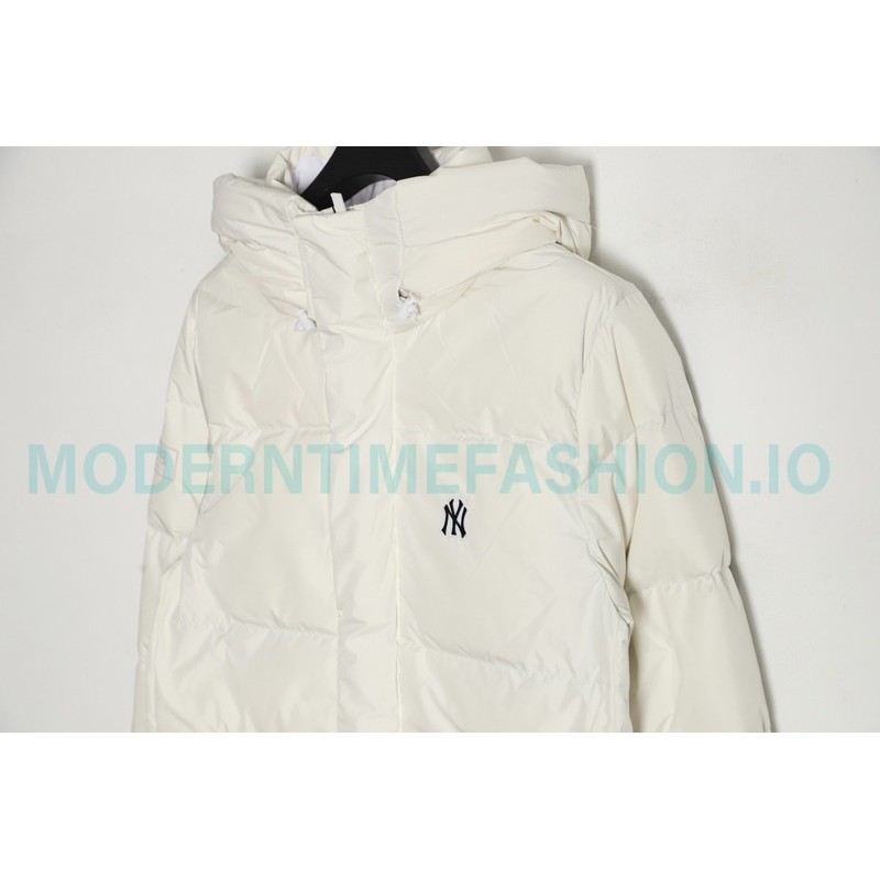 MLB - Button Small Embroidered Logo Long Down Jacket