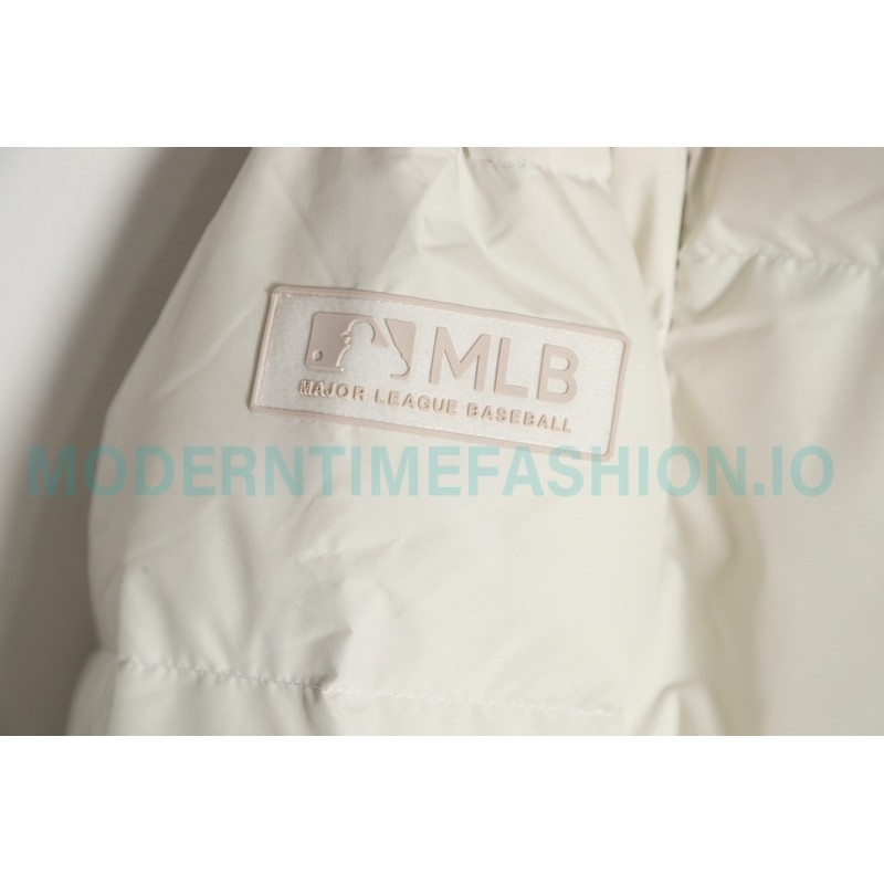MLB - Button Small Embroidered Logo Long Down Jacket