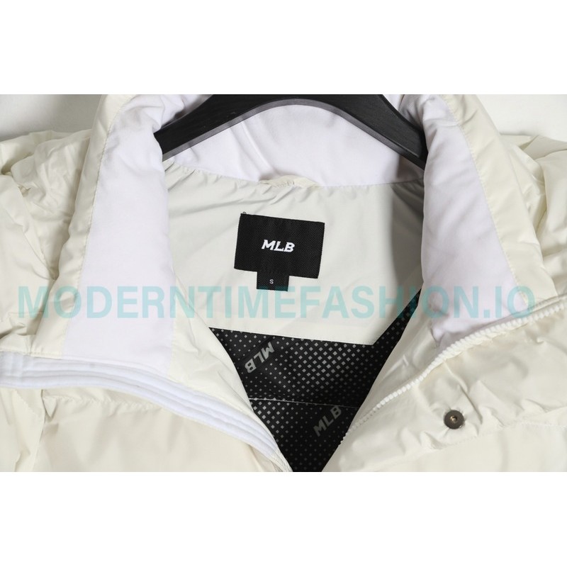 MLB - Button Small Embroidered Logo Long Down Jacket