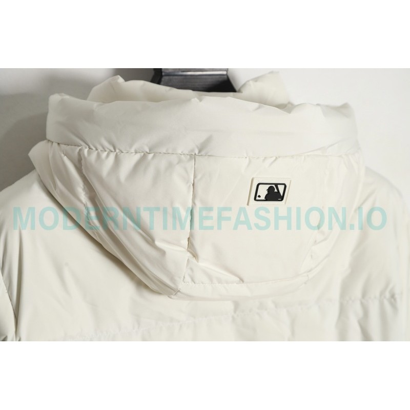MLB - Button Small Embroidered Logo Long Down Jacket