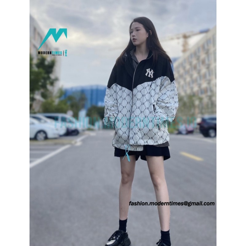MLB - Logo printed Letter Hooded Long-sleeved Printed Jacket