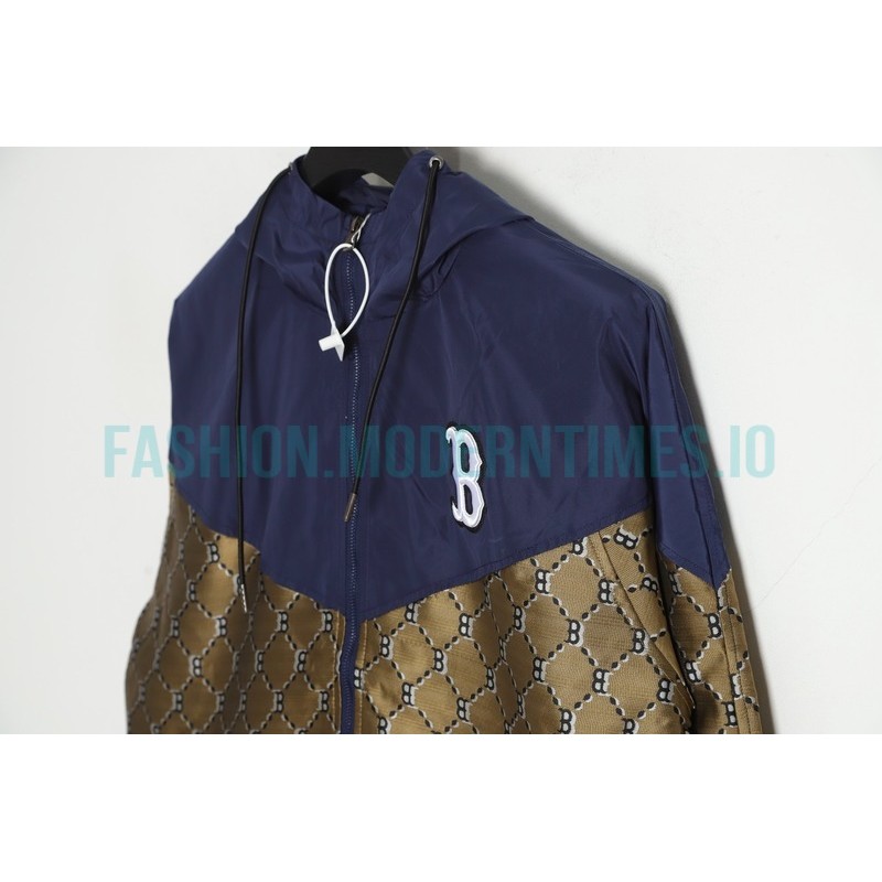 MLB - Logo printed Letter Hooded Long-sleeved Printed Jacket