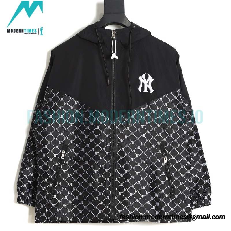 MLB - Logo printed Letter Hooded Long-sleeved Printed Jacket