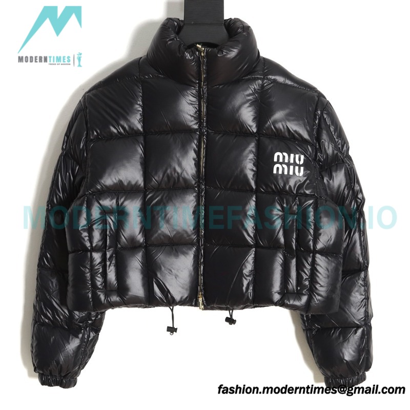 Miu Miu - 23FW Check Bread Short Down Jacket