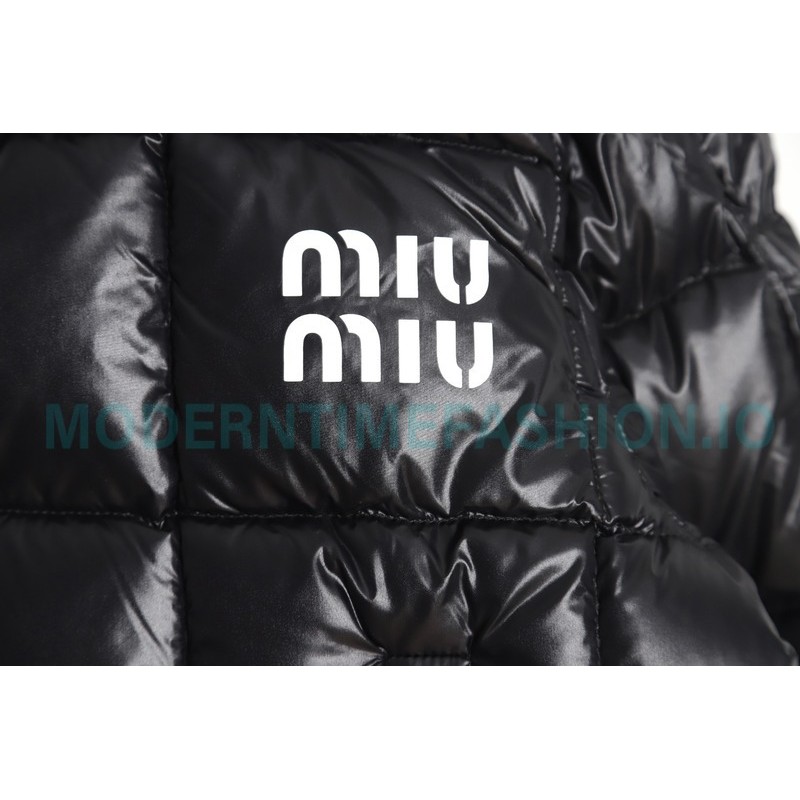 Miu Miu - 23FW Check Bread Short Down Jacket