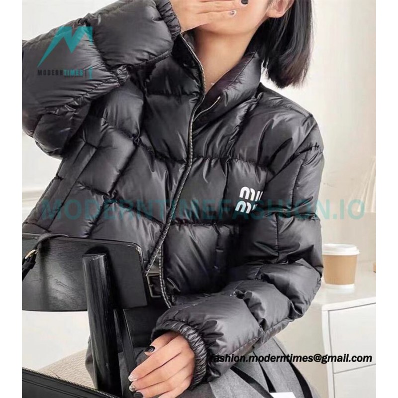 Miu Miu - 23FW Check Bread Short Down Jacket