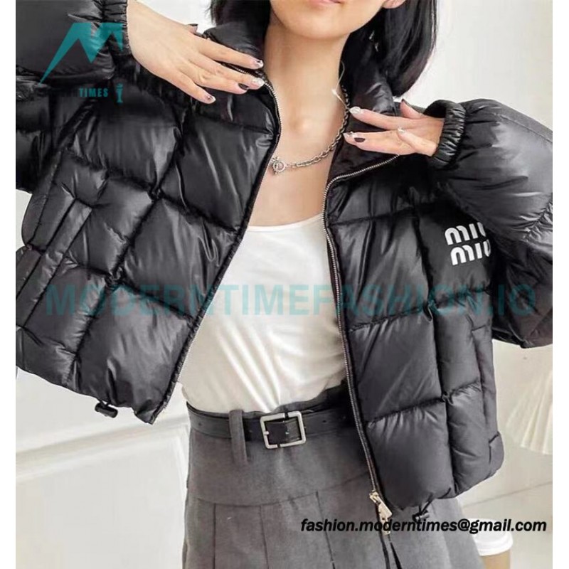 Miu Miu - 23FW Check Bread Short Down Jacket