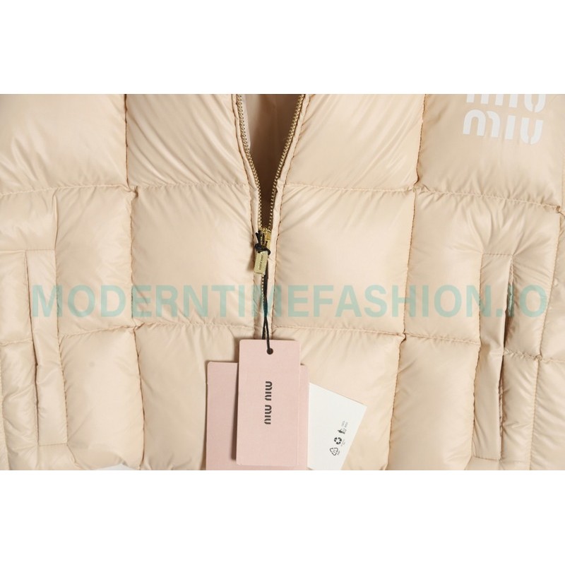 Miu Miu - 23FW Check Bread Short Down Jacket