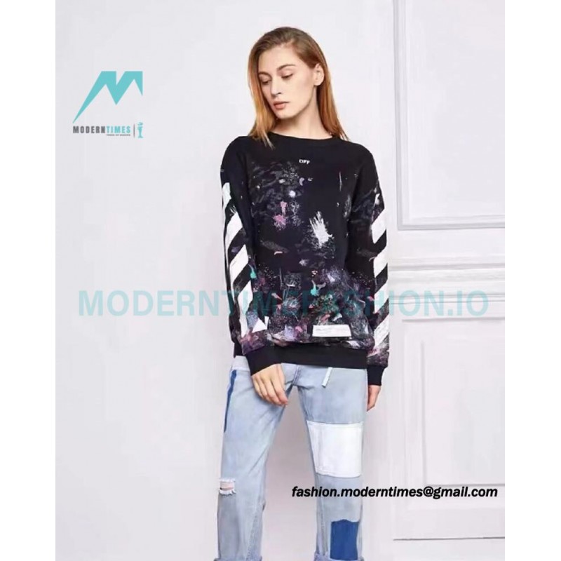 Off White - Starry Sky Fireworks Hoodie