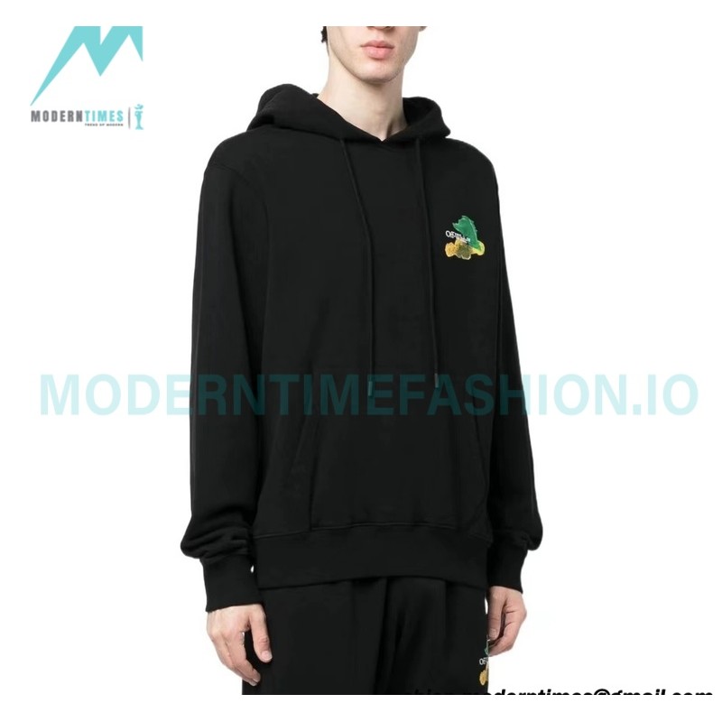 Off-White - Environmental Graffiti Ink Arrow Hoodie