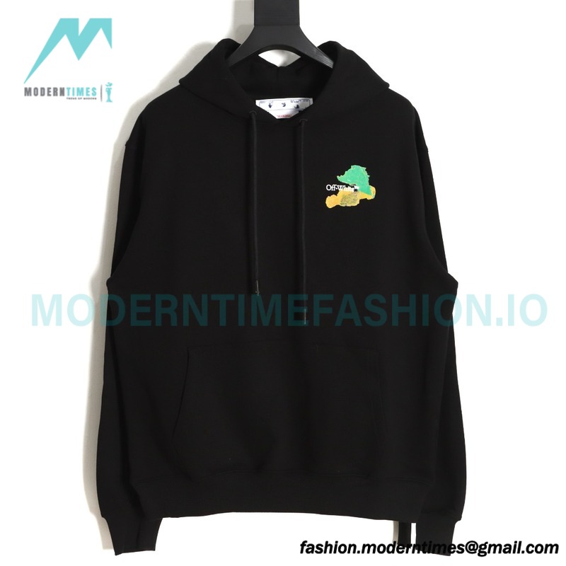 Off-White - Environmental Graffiti Ink Arrow Hoodie