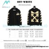 Off-White - Yellow Tape Zip-up Hoodie