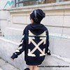 Off-White - Yellow Tape Zip-up Hoodie