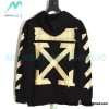 Off-White - Yellow Tape Zip-up Hoodie