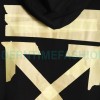 Off-White - Yellow Tape Zip-up Hoodie