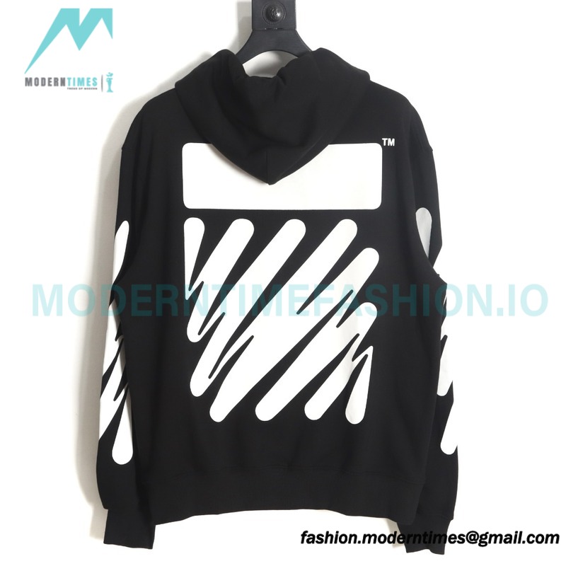 Off White - Graffiti ECG Print Hoodie