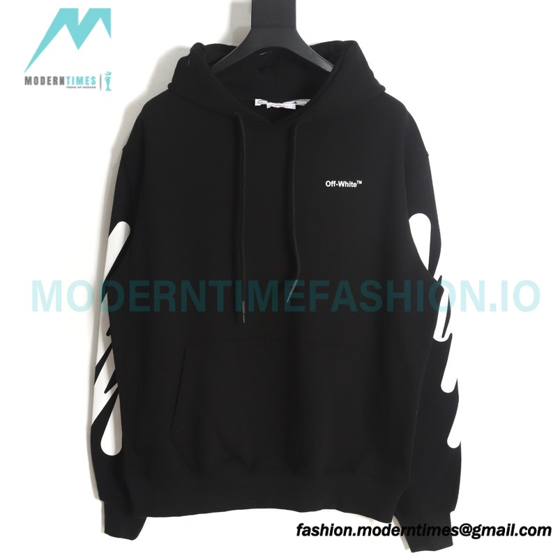 Off White - Graffiti ECG Print Hoodie