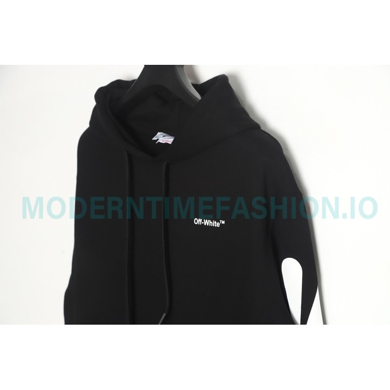Off White - Graffiti ECG Print Hoodie