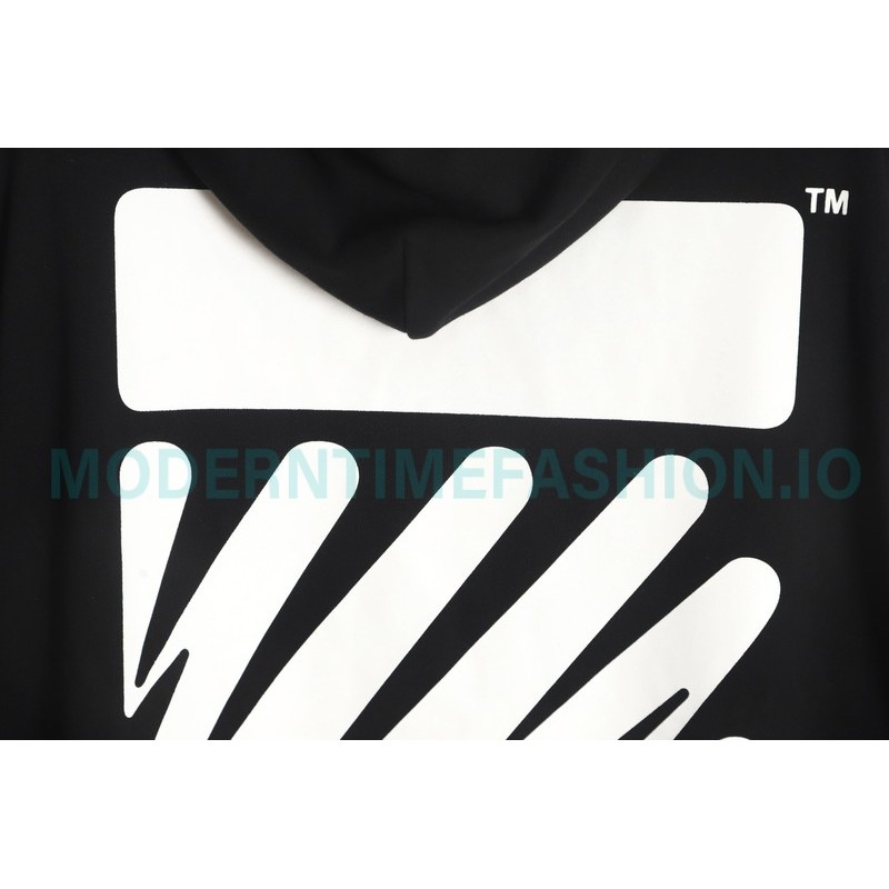 Off White - Graffiti ECG Print Hoodie