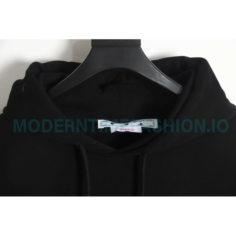 Off White - Graffiti ECG Print Hoodie