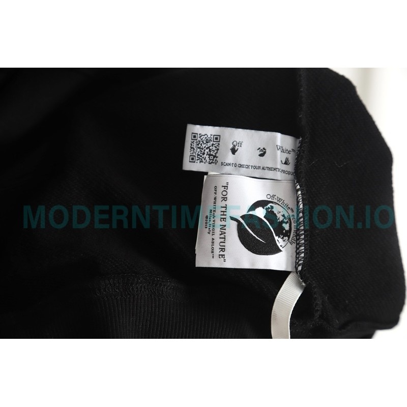 Off White - Graffiti ECG Print Hoodie