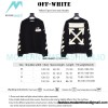 Off-White - Yellow Tape Crew neck Hoodie
