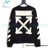 Off-White - Yellow Tape Crew neck Hoodie