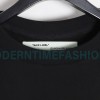 Off-White - Yellow Tape Crew neck Hoodie
