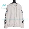 Off White - Monet Oil Painting Printed Zipper Hoodie