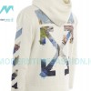 Off White - Monet Oil Painting Printed Zipper Hoodie