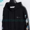 Off White - Monet Oil Painting Printed Zipper Hoodie