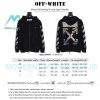 Off White - Monet Oil Painting Printed Zipper Hoodie