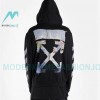 Off White - Monet Oil Painting Printed Zipper Hoodie